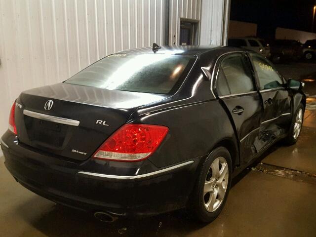 JH4KB16506C005300 - 2006 ACURA RL შავი ფოტო 4