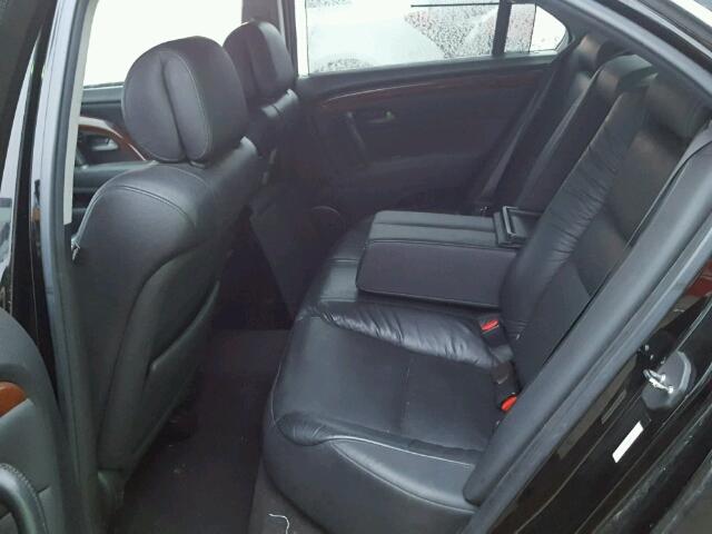 JH4KB16506C005300 - 2006 ACURA RL შავი ფოტო 6