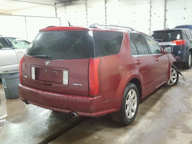 1GYEE63A160179425 - 2006 CADILLAC SRX RED photo 4