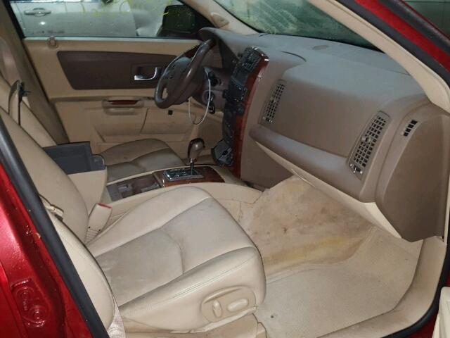 1GYEE63A160179425 - 2006 CADILLAC SRX RED photo 5