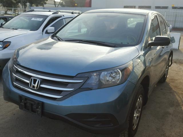 2HKRM4H39DH694746 - 2013 HONDA CR-V LX TEAL photo 2