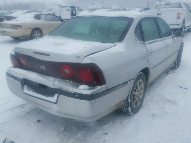 2G1WF55E429141083 - 2002 CHEVROLET IMPALA SILVER photo 4