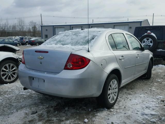 1G1AS58H597142217 - 2009 CHEVROLET COBALT LS SILVER photo 4