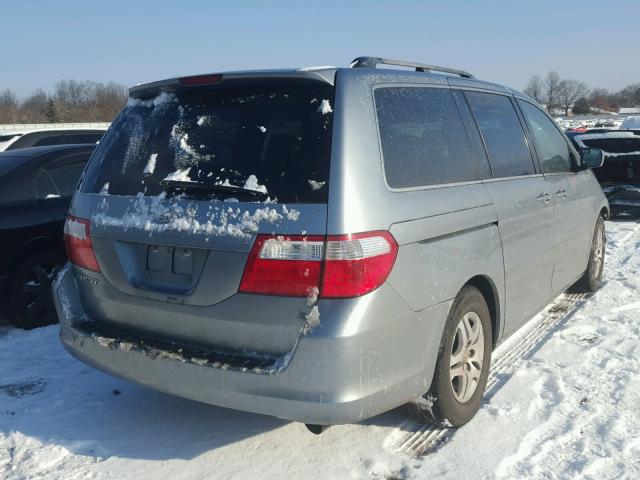 5FNRL38406B031363 - 2006 HONDA ODYSSEY EX GRAY photo 4