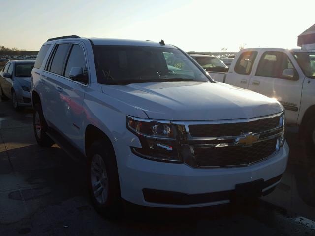 1GNSCAEC2FR116952 - 2015 CHEVROLET TAHOE C150 WHITE photo 1