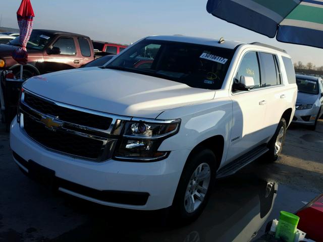 1GNSCAEC2FR116952 - 2015 CHEVROLET TAHOE C150 WHITE photo 2