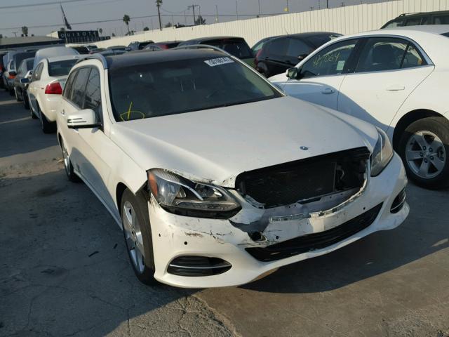 WDDHH8JB9EA880522 - 2014 MERCEDES-BENZ E 350 4MAT WHITE photo 1