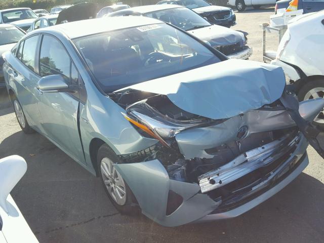 JTDKBRFU5H3031725 - 2017 TOYOTA PRIUS TEAL photo 1