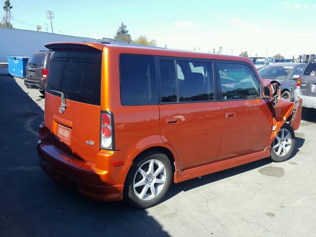 JTLKT324840162535 - 2004 TOYOTA SCION XB ნარინჯისფერი ფოტო 4