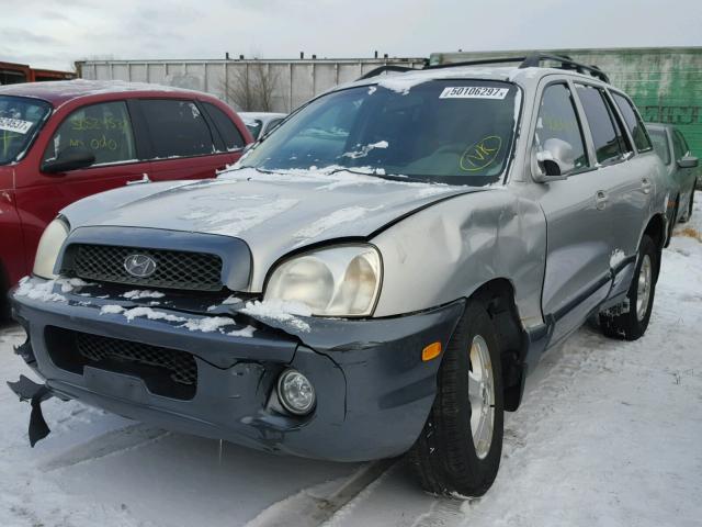 KM8SC13D13U349679 - 2003 HYUNDAI SANTA FE G SILVER photo 2