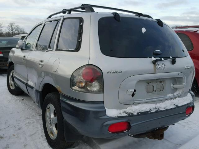 KM8SC13D13U349679 - 2003 HYUNDAI SANTA FE G SILVER photo 3