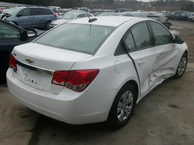 1G1PA5SH6F7260603 - 2015 CHEVROLET CRUZE LS WHITE photo 4