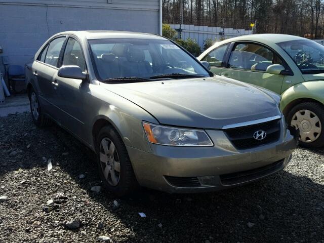 5NPET46C08H390506 - 2008 HYUNDAI SONATA GLS GREEN photo 1