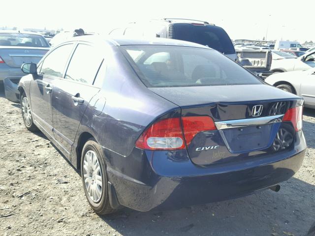 2HGFA1F33BH539503 - 2011 HONDA CIVIC VP BLUE photo 3