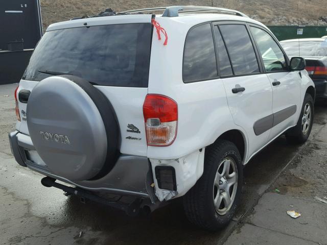 JTEHH20V930216786 - 2003 TOYOTA RAV4 WHITE photo 4