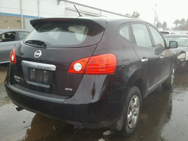 JN8AS5MV8BW671079 - 2011 NISSAN ROGUE S BLACK photo 4