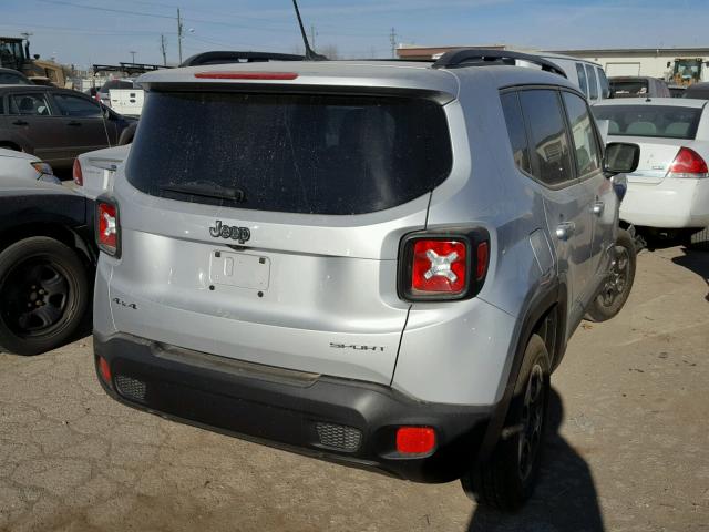 ZACCJBATXGPD38055 - 2016 JEEP RENEGADE S SILVER photo 4