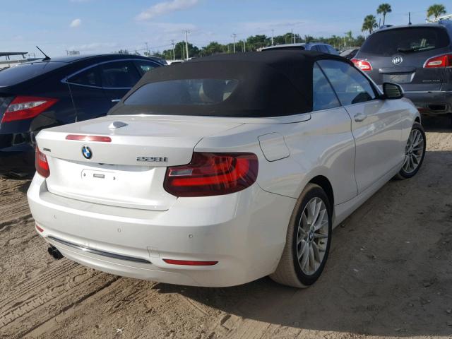 WBA1L9C58GV325545 - 2016 BMW 228 XI WHITE photo 4