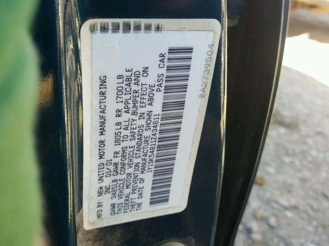 1Y1SK54811Z434811 - 2001 CHEVROLET GEO PRIZM 绿色 照片 10