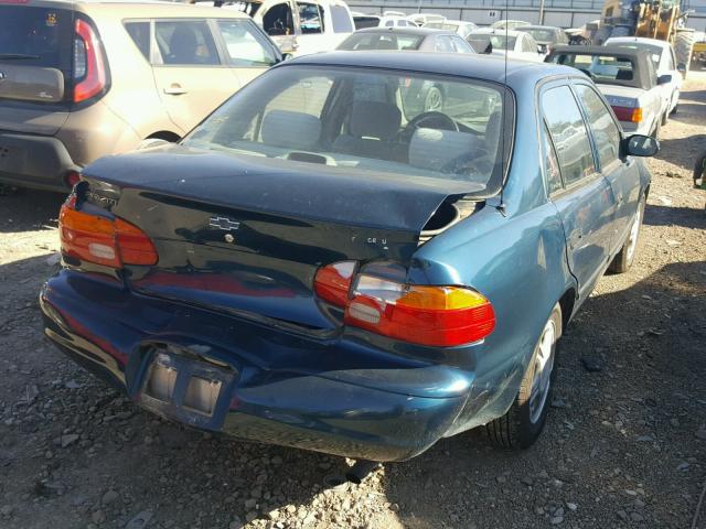 1Y1SK54811Z434811 - 2001 CHEVROLET GEO PRIZM 绿色 照片 4