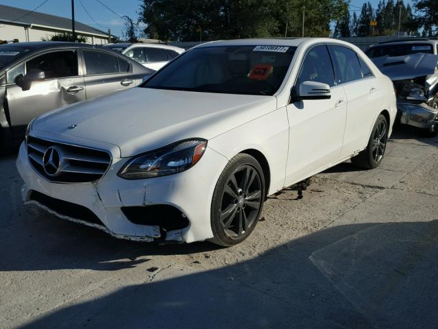 WDDHF5KB5EA830669 - 2014 MERCEDES-BENZ E 350 WHITE photo 2