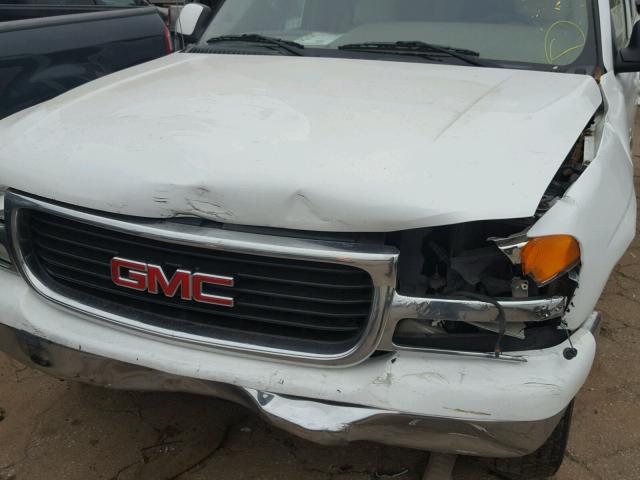 1GKEC13Z35J248911 - 2005 GMC YUKON WHITE photo 9