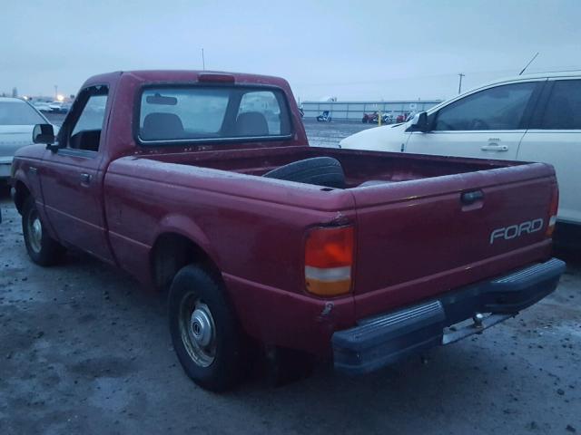 1FTCR10A0PTA27712 - 1993 FORD RANGER RED photo 3