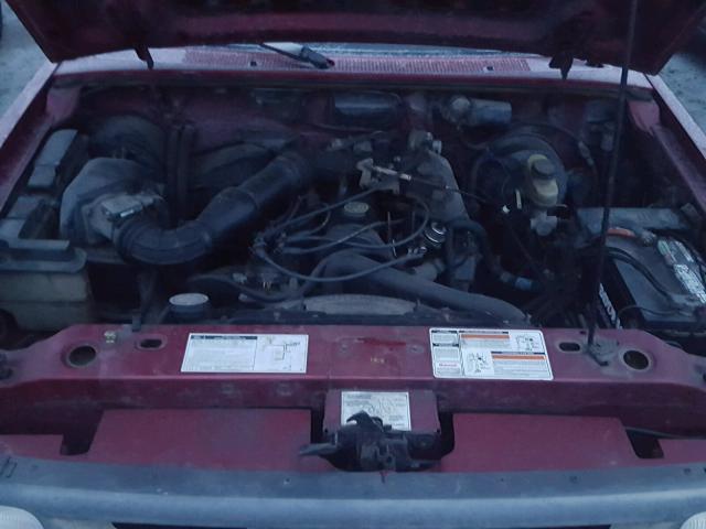 1FTCR10A0PTA27712 - 1993 FORD RANGER RED photo 7
