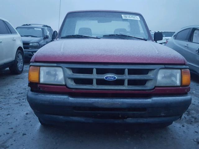 1FTCR10A0PTA27712 - 1993 FORD RANGER RED photo 9