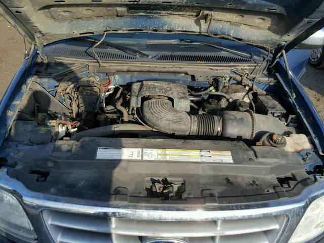 1FTRX17L7YNA66780 - 2000 FORD F150 BLUE photo 7