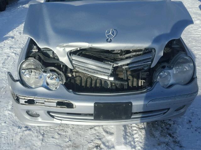 WDBRF92H67F900727 - 2007 MERCEDES-BENZ C 280 4MAT SILVER photo 9