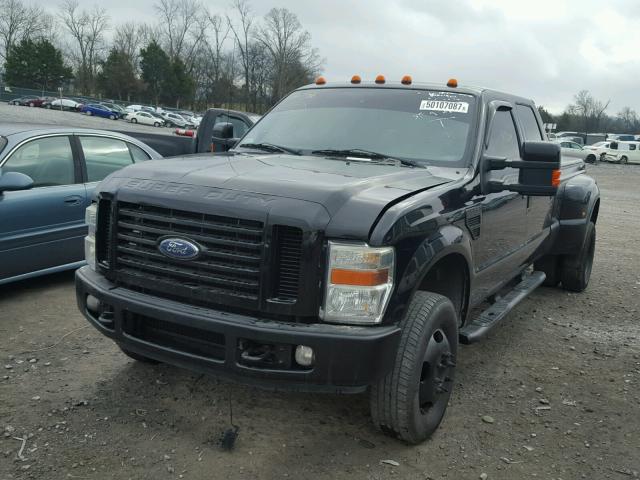 1FTWW33R78EA35203 - 2008 FORD F350 SUPER BLACK photo 2