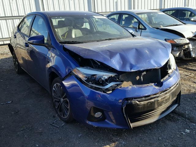 2T1BURHE6EC024950 - 2014 TOYOTA COROLLA L BLUE photo 1