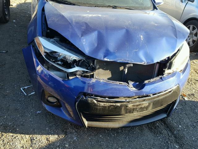 2T1BURHE6EC024950 - 2014 TOYOTA COROLLA L BLUE photo 7