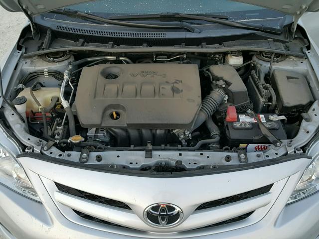 2T1BU4EE1DC071468 - 2013 TOYOTA COROLLA BA SILVER photo 7