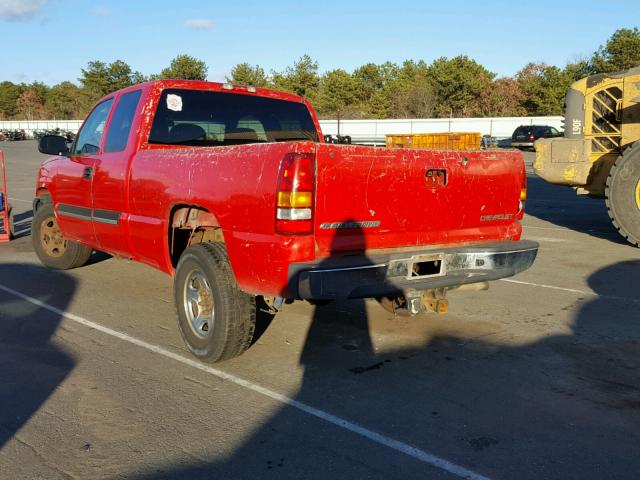 1GCEK19V73E285095 - 2003 CHEVROLET SILVERADO RED photo 3