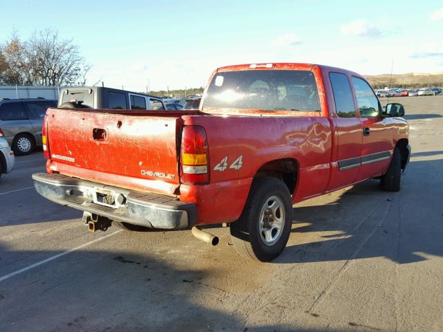 1GCEK19V73E285095 - 2003 CHEVROLET SILVERADO RED photo 4