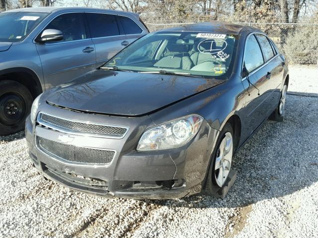 1G1ZA5EU6CF389346 - 2012 CHEVROLET MALIBU LS GRAY photo 2