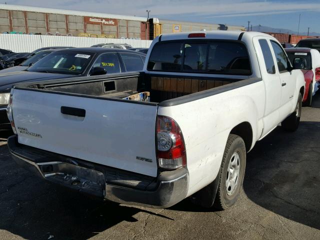 5TETX4CN3AZ721566 - 2010 TOYOTA TACOMA ACC WHITE photo 4