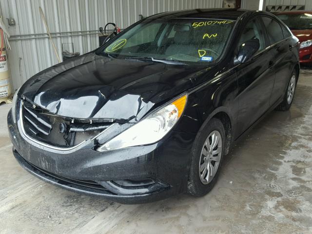 5NPEB4AC8CH328712 - 2012 HYUNDAI SONATA GLS BLACK photo 2