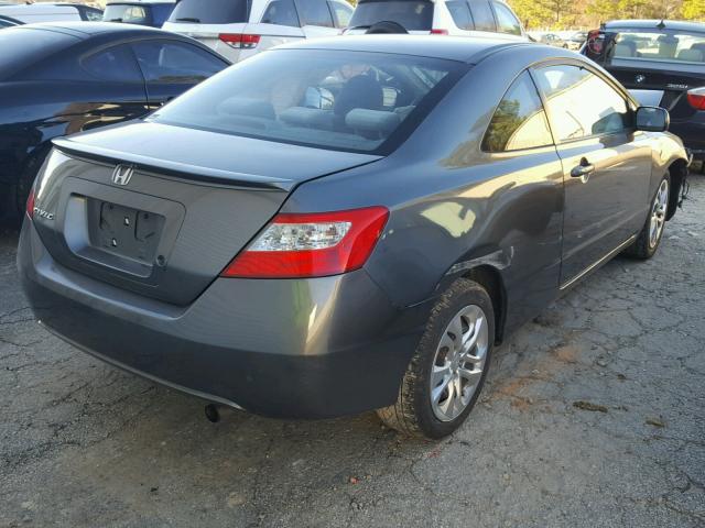 2HGFG1B69AH531838 - 2010 HONDA CIVIC LX GRAY photo 4