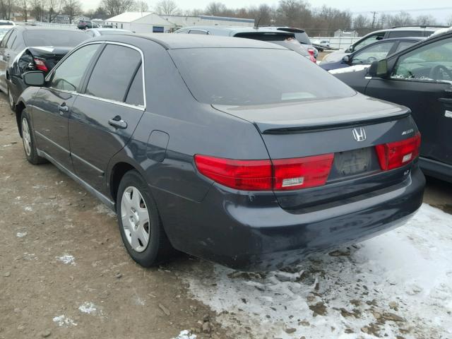 1HGCM55445A154921 - 2005 HONDA ACCORD LX GRAY photo 3