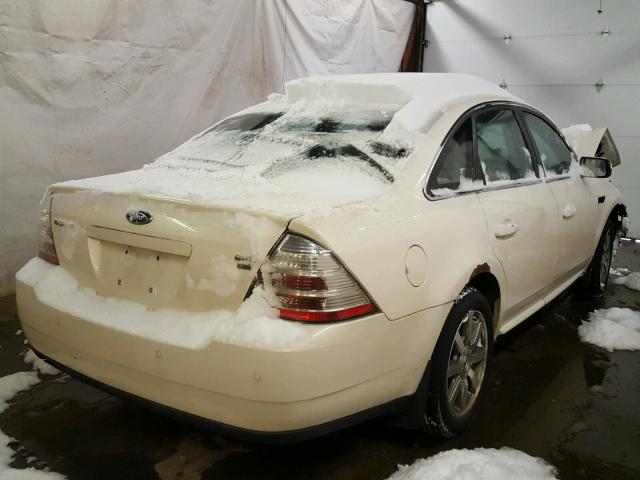 1FAHP27W99G103559 - 2009 FORD TAURUS SEL CREAM photo 4