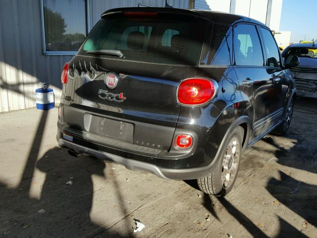 ZFBCFADH9EZ006595 - 2014 FIAT 500L TREKK BLACK photo 4