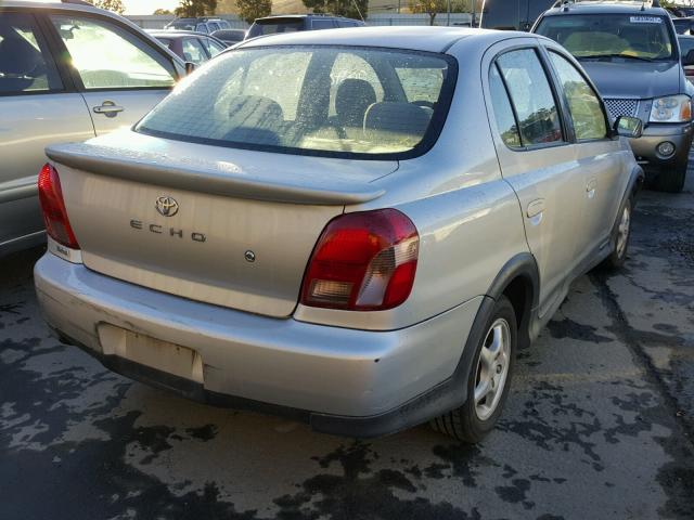 JTDBT1233Y0027962 - 2000 TOYOTA ECHO SILVER photo 4