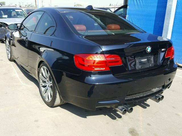 WBSWD9C55AP362465 - 2010 BMW M3 BLACK photo 3