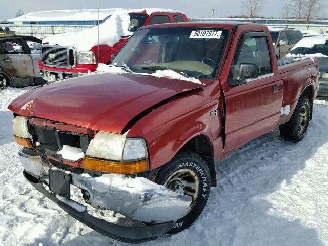 1FTYR10C7XPB75985 - 1999 FORD RANGER ORANGE photo 2