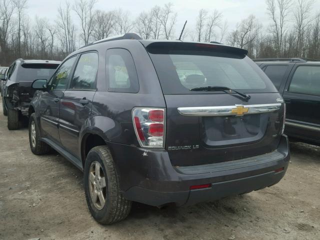 2CNDL23F286046609 - 2008 CHEVROLET EQUINOX LS GRAY photo 3