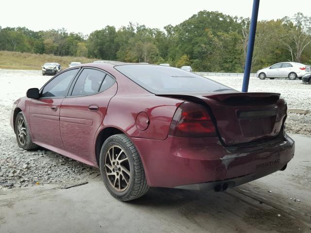 2G2WR524741100236 - 2004 PONTIAC GRAND PRIX მუქწითელი ფოტო 3