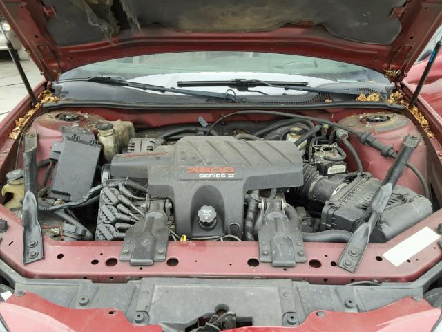 2G2WR524741100236 - 2004 PONTIAC GRAND PRIX მუქწითელი ფოტო 7